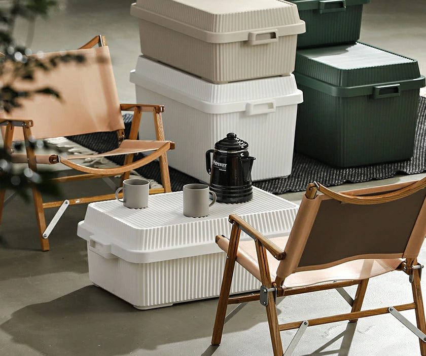 Multi-Purpose Stack-up Storage Container 53L - Beige
