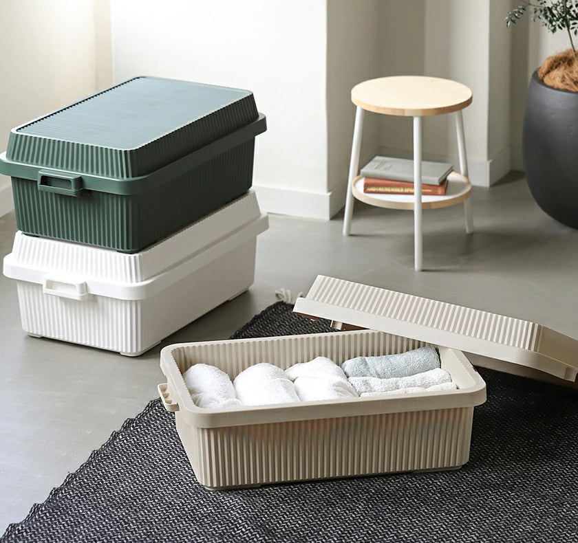 Multi-Purpose Stack-up Storage Container 53L - Beige