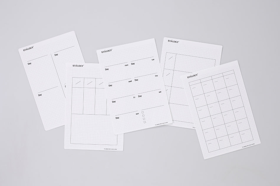 Stalogy 365 Days Notebook Grid A5 - 2026 Limited Edition Aurora White
