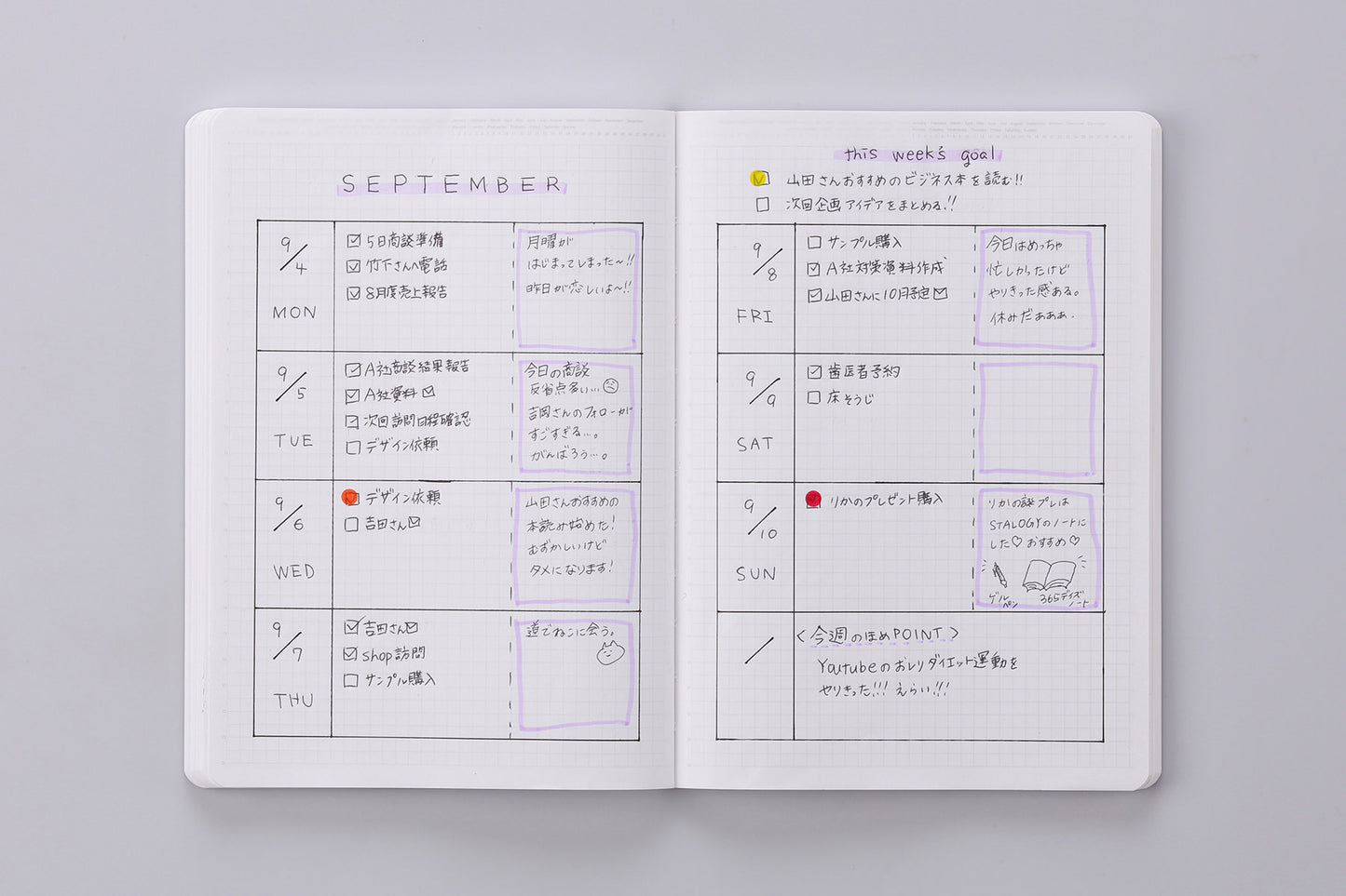 Stalogy 365 Days Notebook Grid A5 - 2026 Limited Edition Aurora White