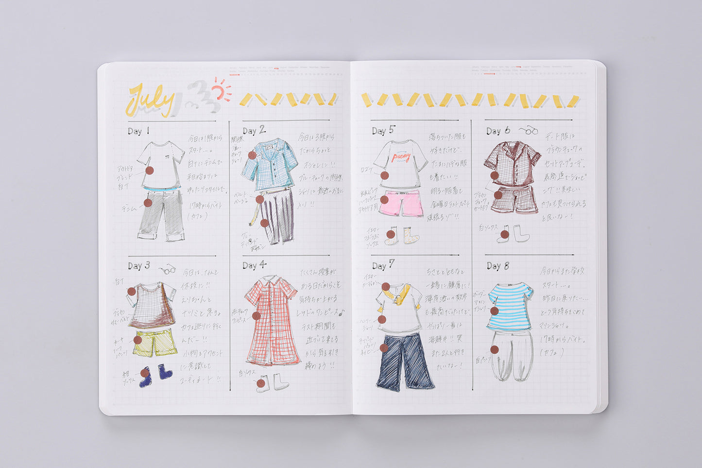 Stalogy 365 Days Notebook Grid A5 - 2026 Limited Edition Aurora White