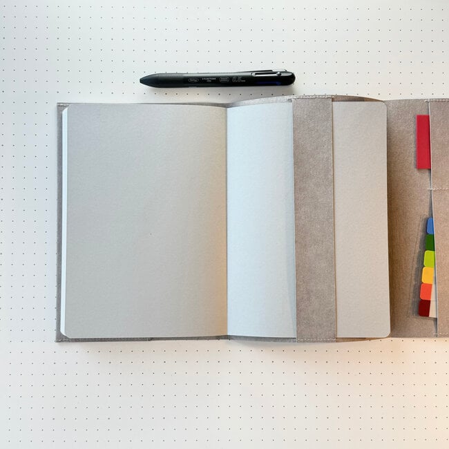 Stalogy Plain 365 Days A5 Notebook, Blue with Grey Cover