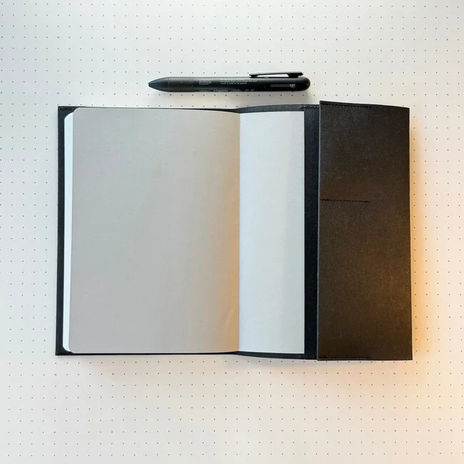 Stalogy Plain 365 Days A5 Notebook, Yellow with Black Cover