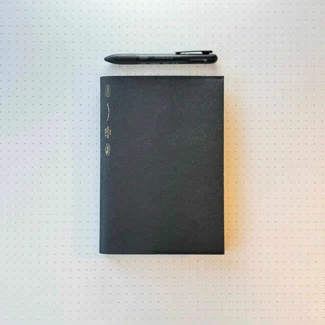 Stalogy Plain 365 Days A5 Notebook, Yellow with Black Cover