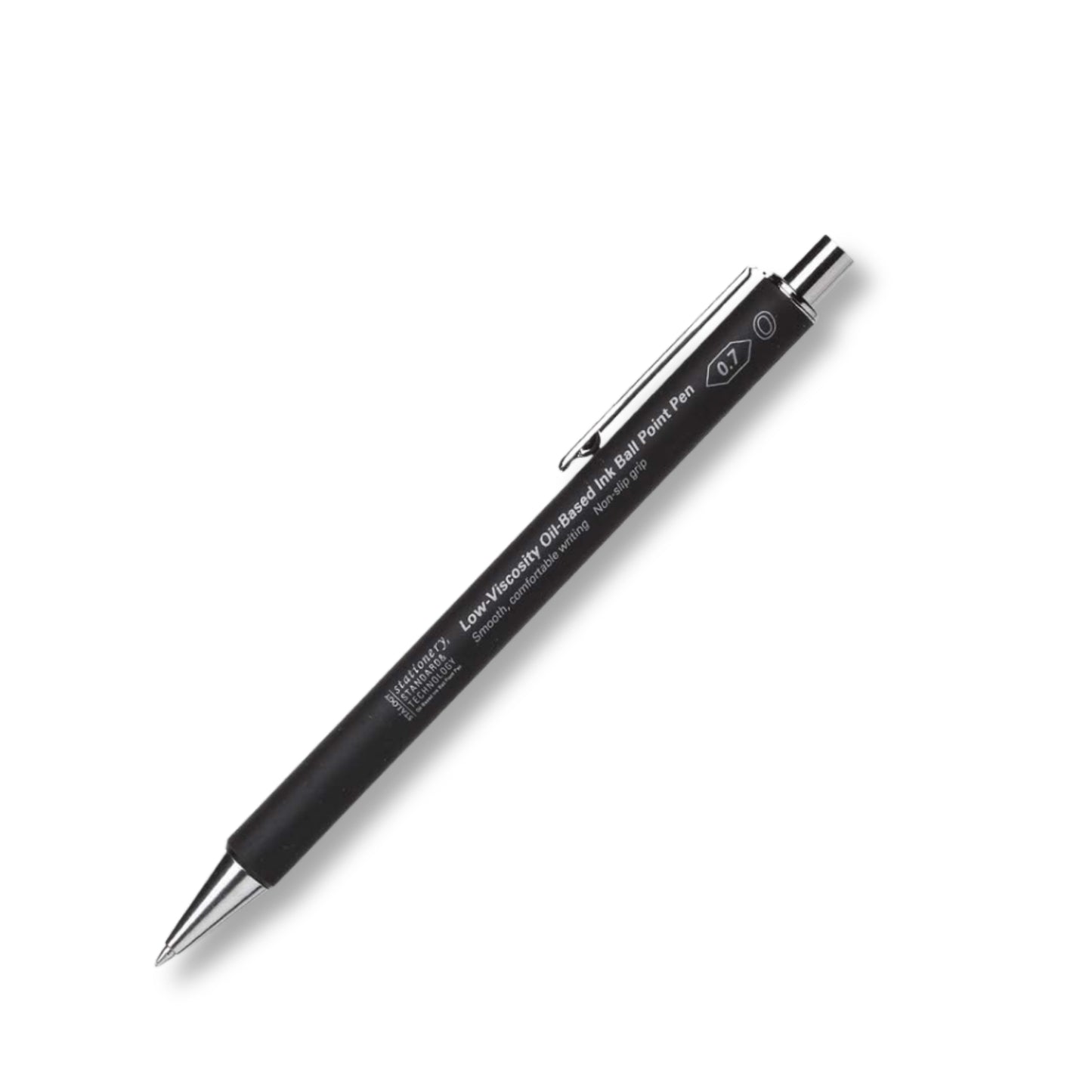 Stalogy Smooth Low-Viscosity Ballpoint Pen 0.7mm, Black