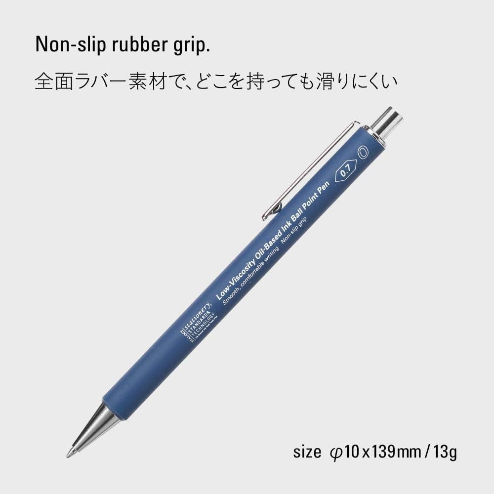 Stalogy Smooth Low-Viscosity Ballpoint Pen 0.7mm, Blue