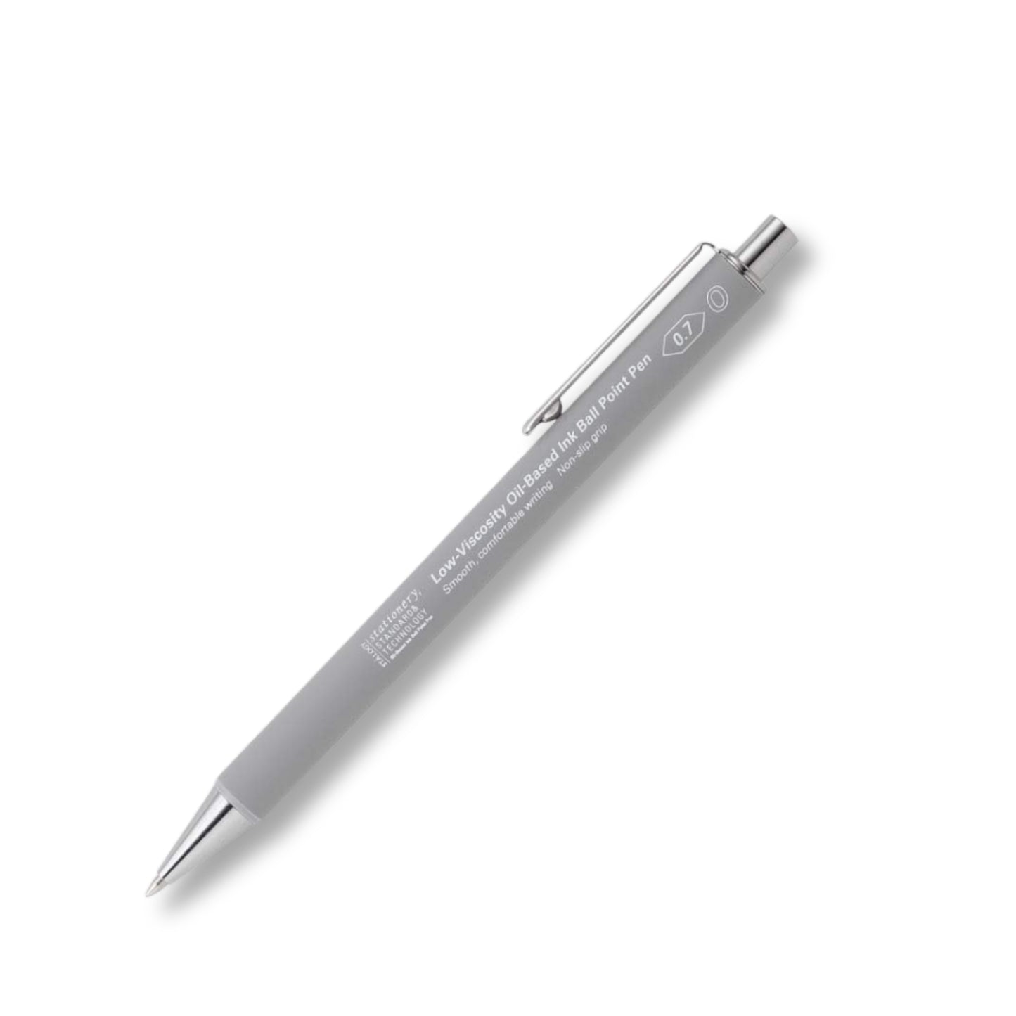 Stalogy Smooth Low-Viscosity Ballpoint Pen 0.7mm, Grey