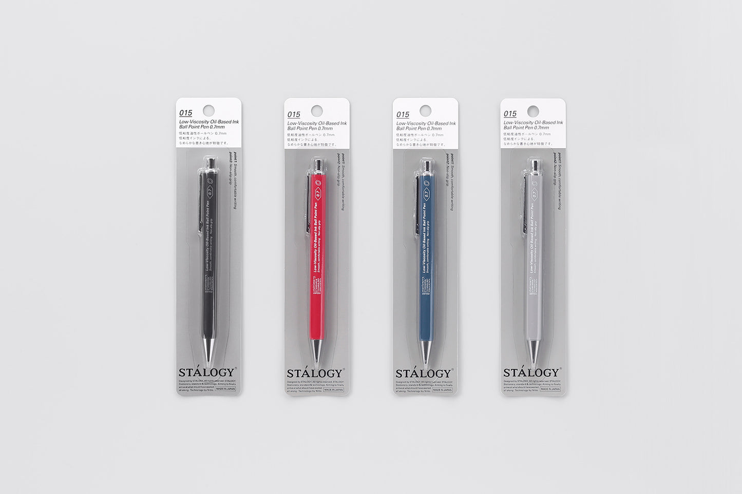 Stalogy Smooth Low-Viscosity Ballpoint Pen 0.7mm, Blue