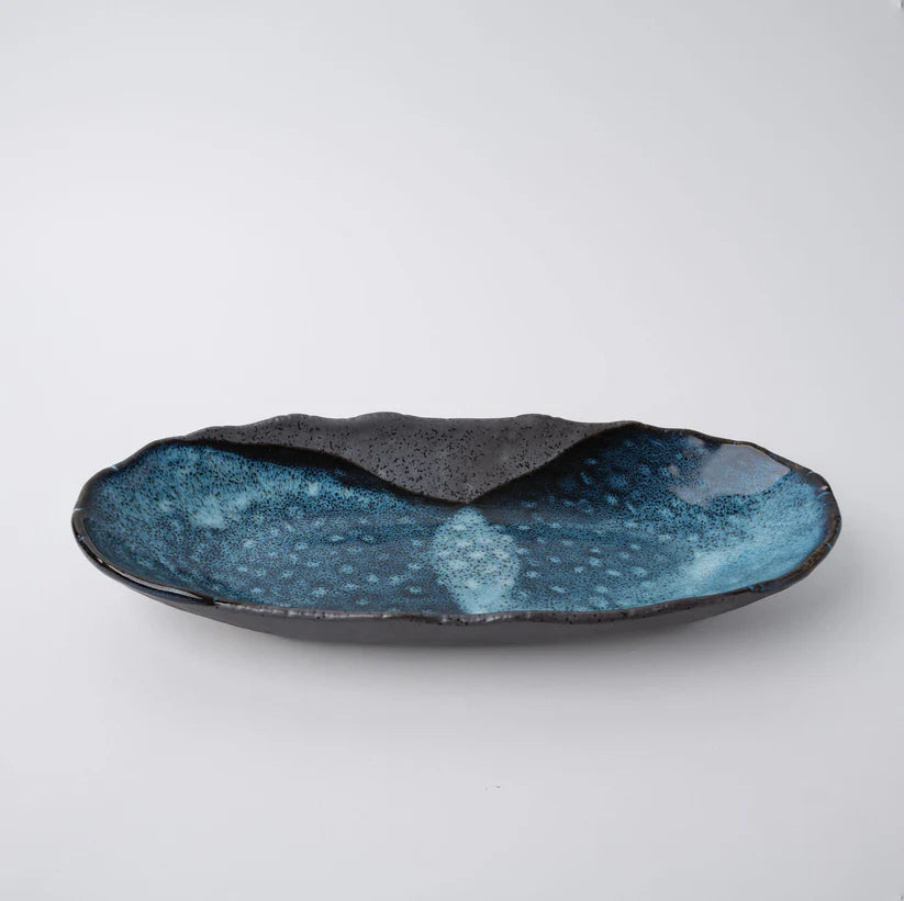 Storm Uneven Oval Plate 32cm