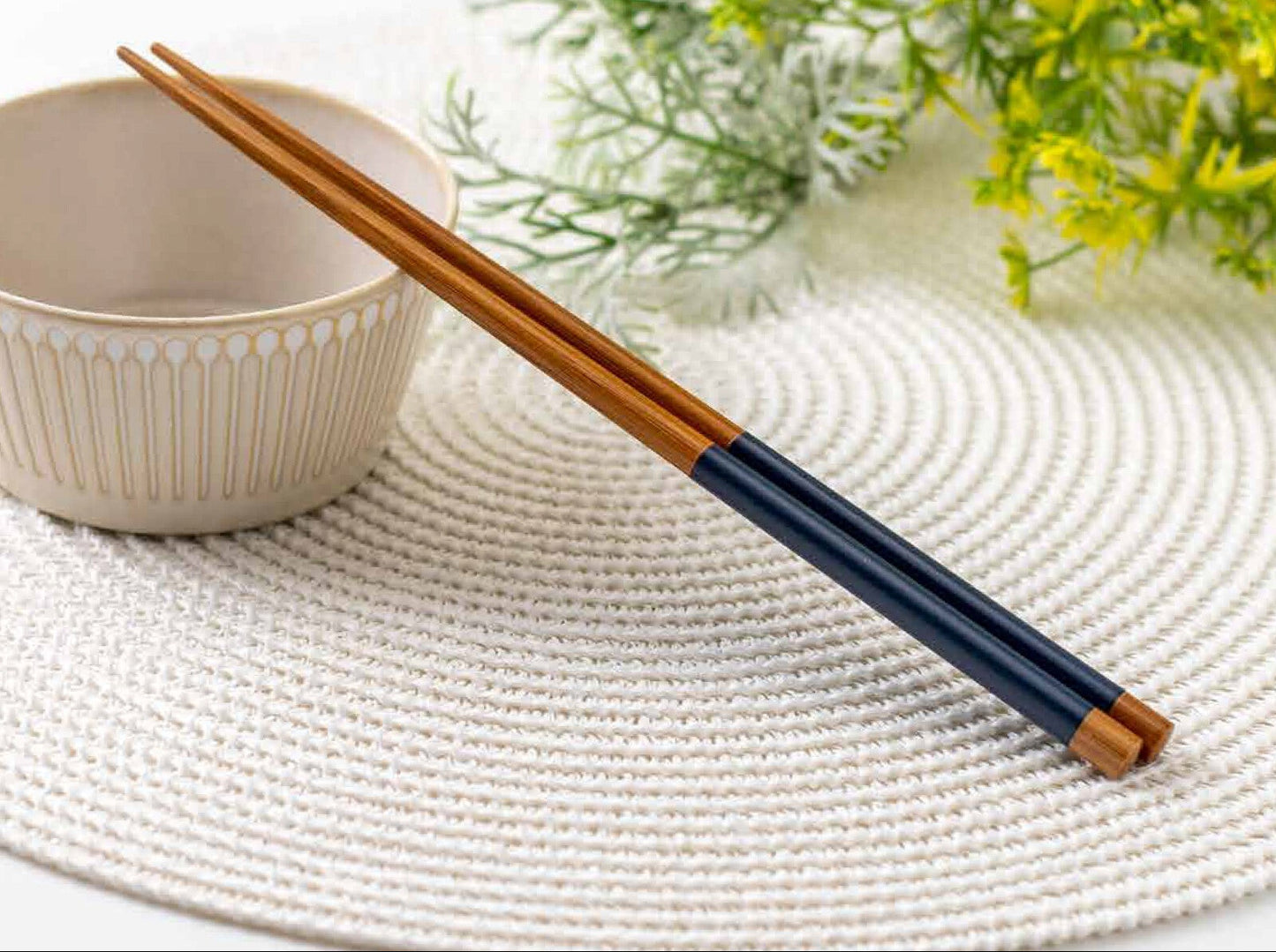 Sunlife Stripes Navy Japanese Chopsticks 23cm