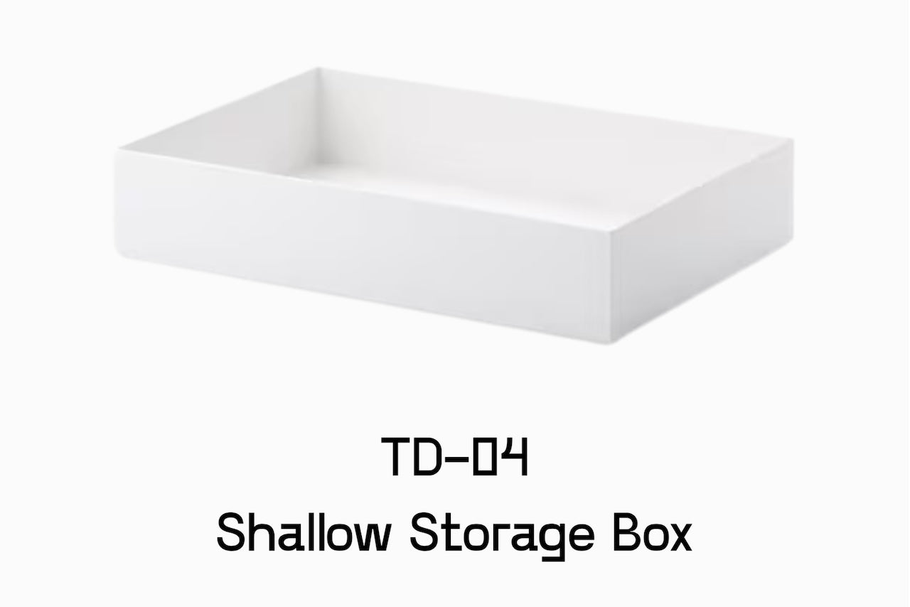 Like-it Tidy-Up Nesting Shallow Storage Box Set of 4 - White