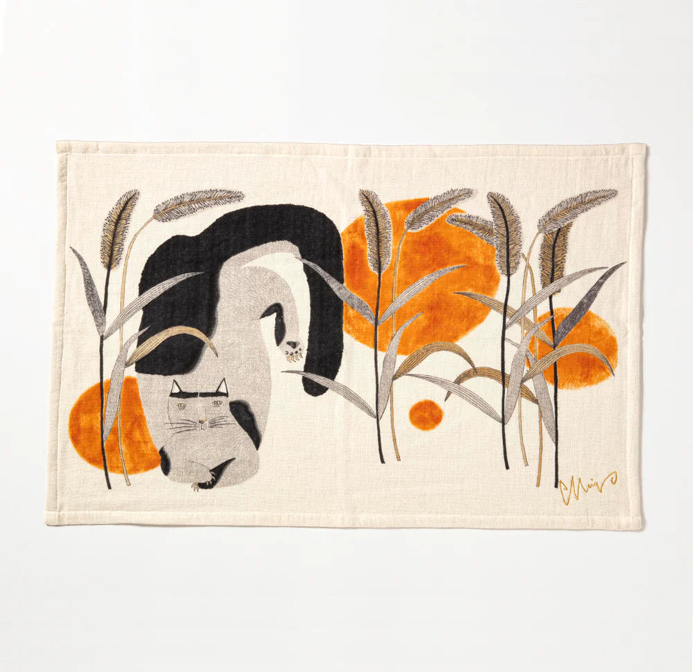 Tea Towel: Afternoon Vacant Lot /Grey 45x70cm