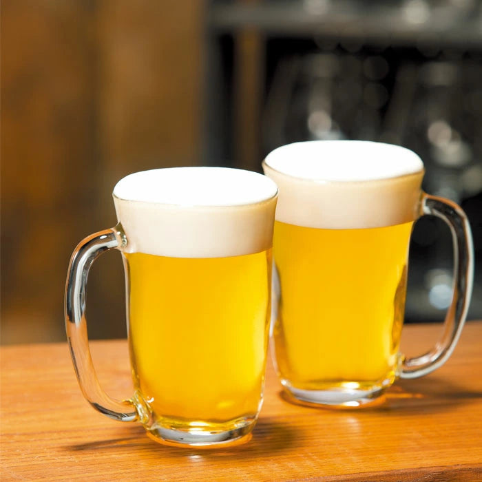 Tebineri Large Glass Beer Mug 410ml