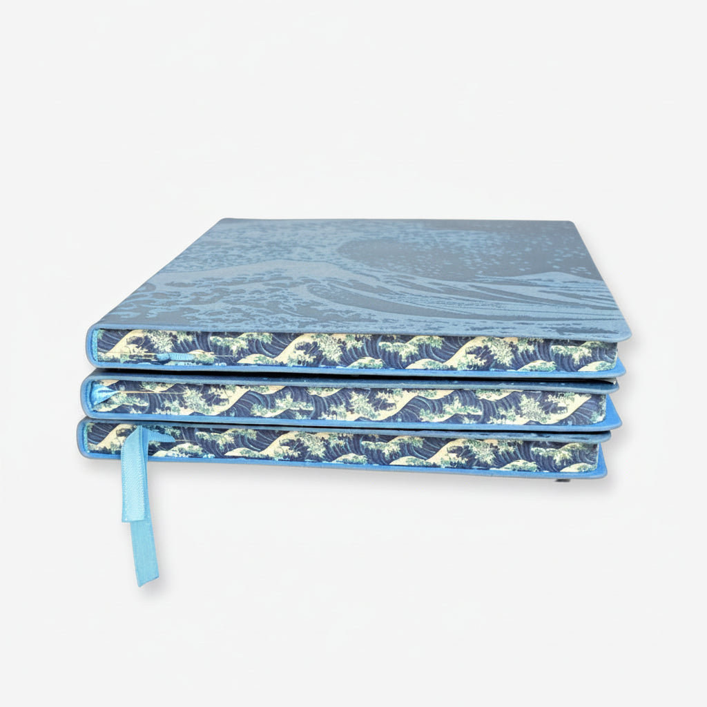 The Great Wave Artisan Art Notebook by Hokusai - Flame Tree Journals
