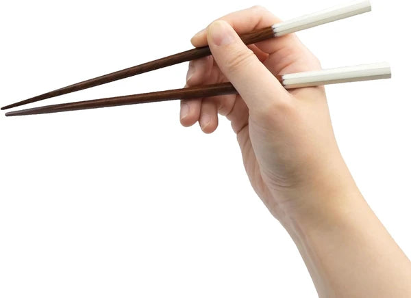 Tile Tale Chopstick Gift Set with Tile Chopstick Rest - White