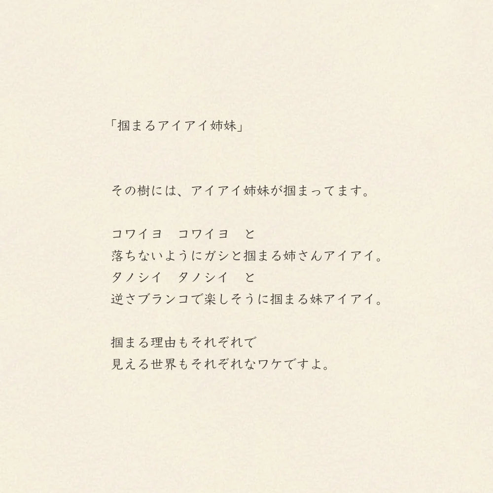 Towel Tenugui: The Aye-Aye Sisters 90x34cm