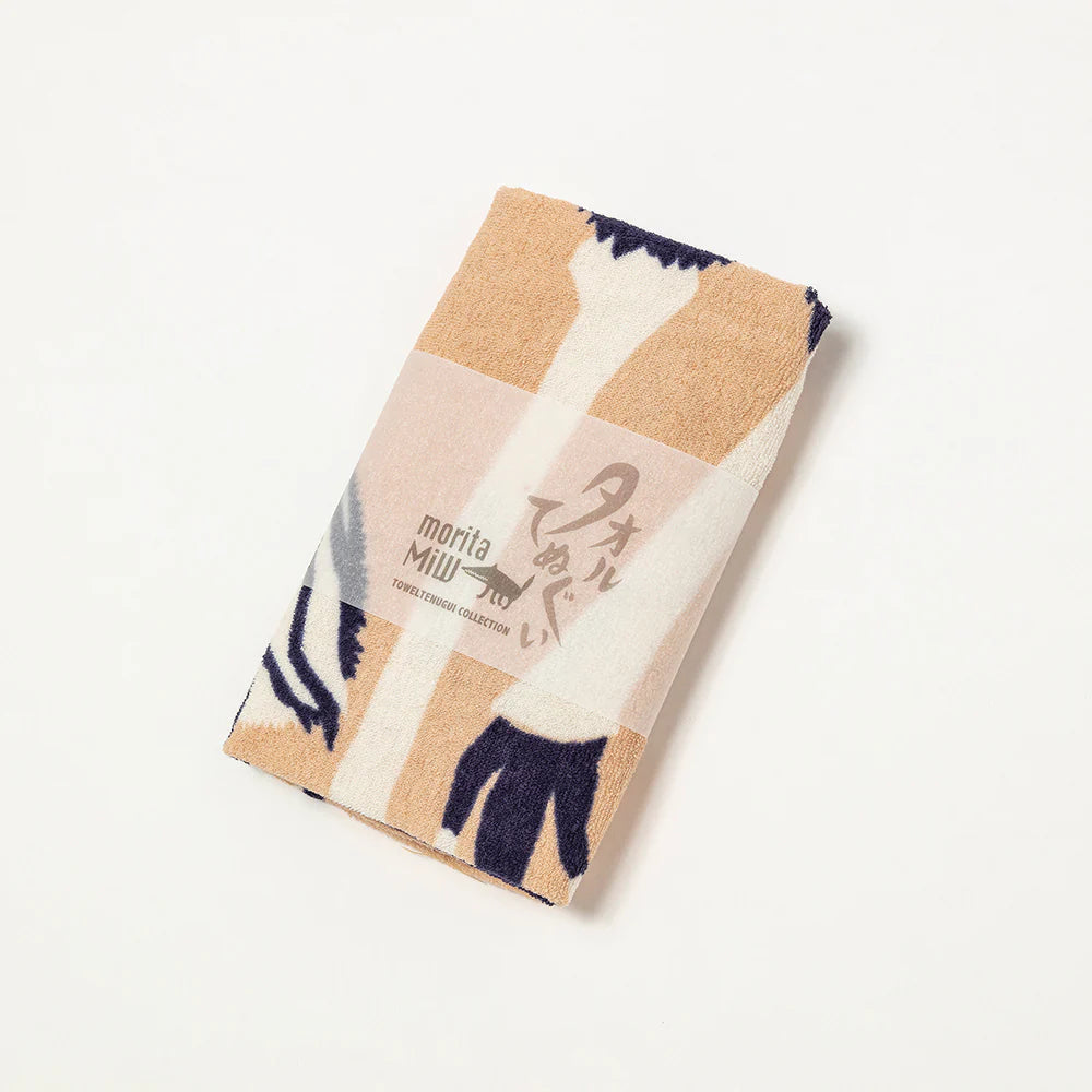 Towel Tenugui: Wonderful Emu Family 90x34cm