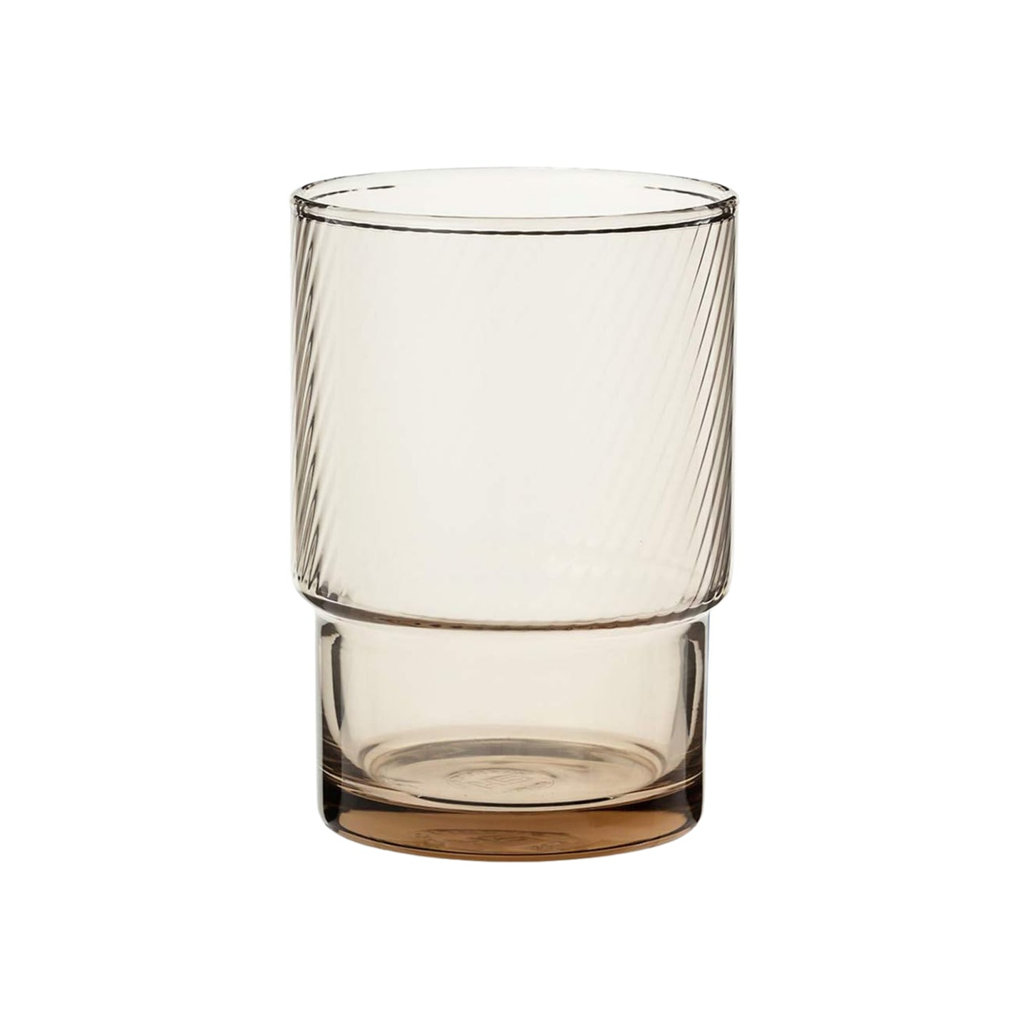 Toyo-Sasaki HS Blue Spiral Stackable Glass Tumbler 250ml - Amber