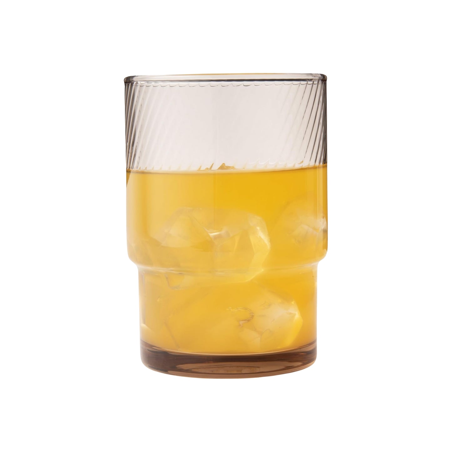 Toyo-Sasaki HS Blue Spiral Stackable Glass Tumbler 250ml - Amber