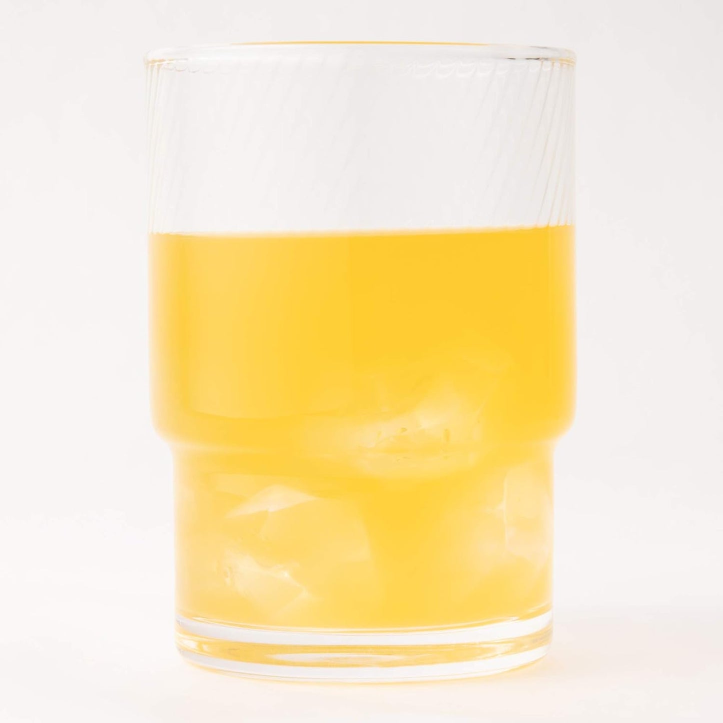 Toyo-Sasaki HS Blue Spiral Stackable Glass Tumbler 250ml - Clear