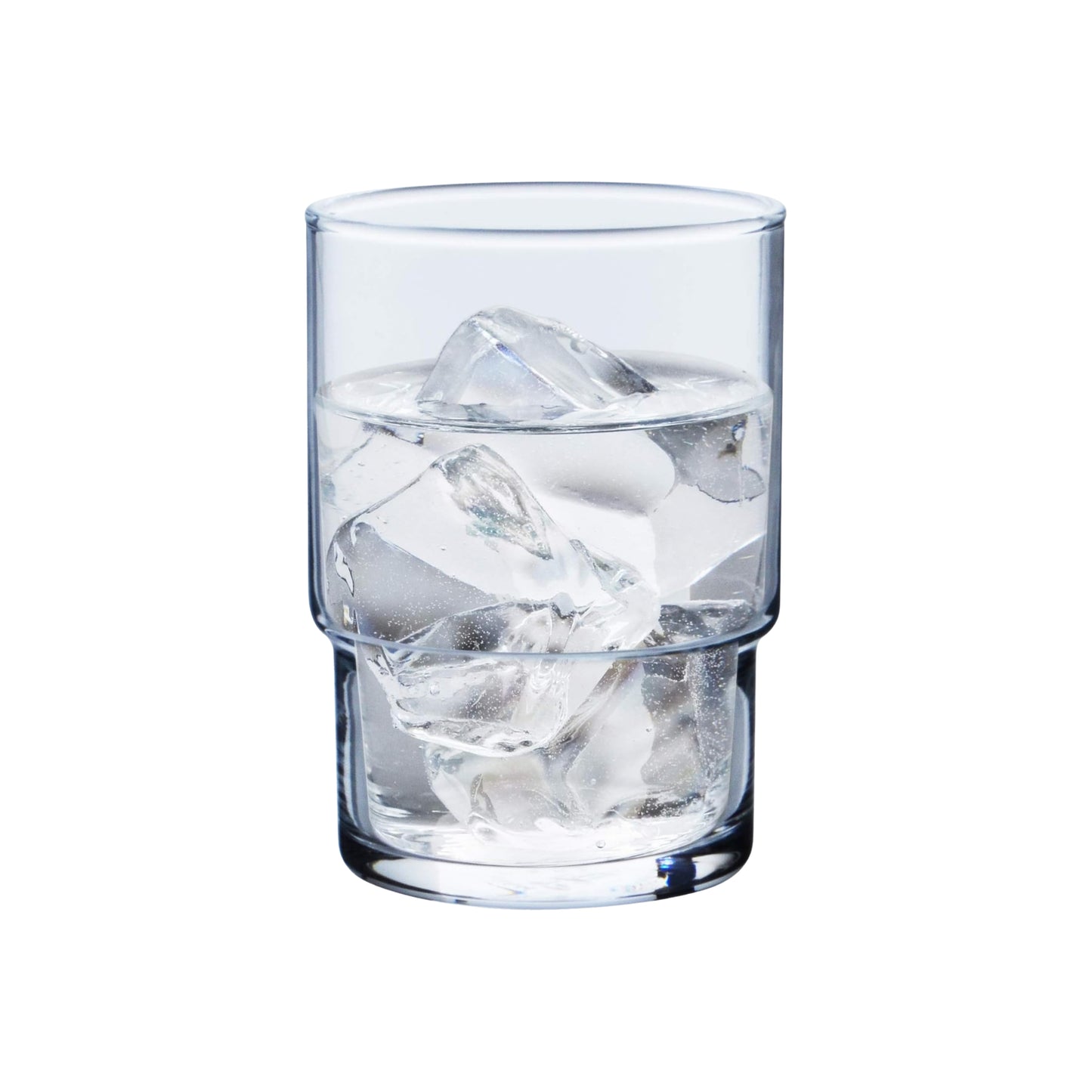 Toyo-Sasaki HS Blue Stackable Glass Tumbler 250ml - Clear