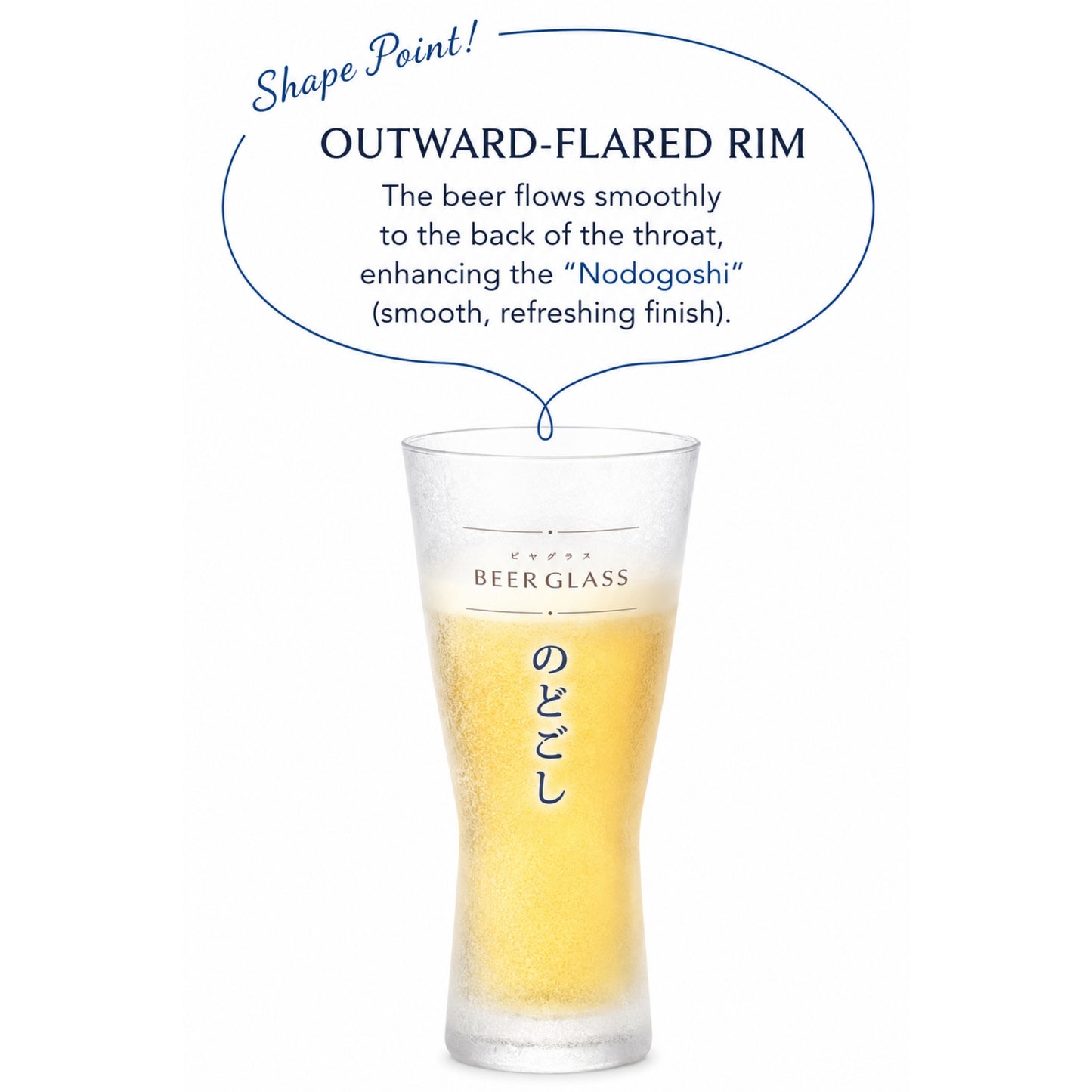 Toyo-Sasaki Smooth Sip Impro Beer Glass 410ml