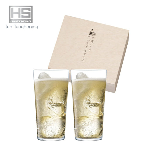 Toyo-Sasaki Usurai HS Platinum Highball Glass Gift Set 420ml