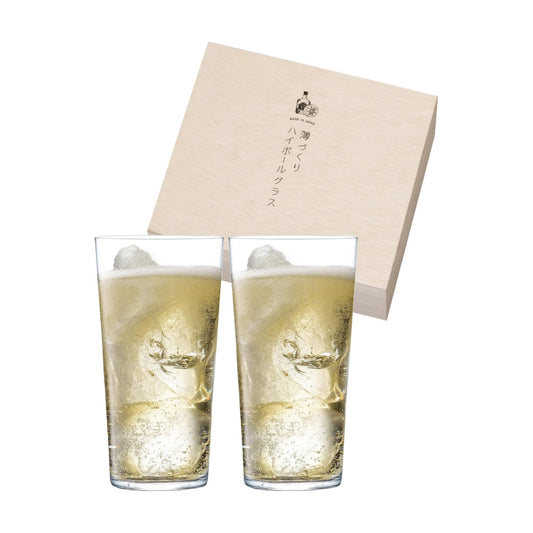 Toyo-Sasaki Usurai HS Platinum Highball Glass Gift Set 420ml