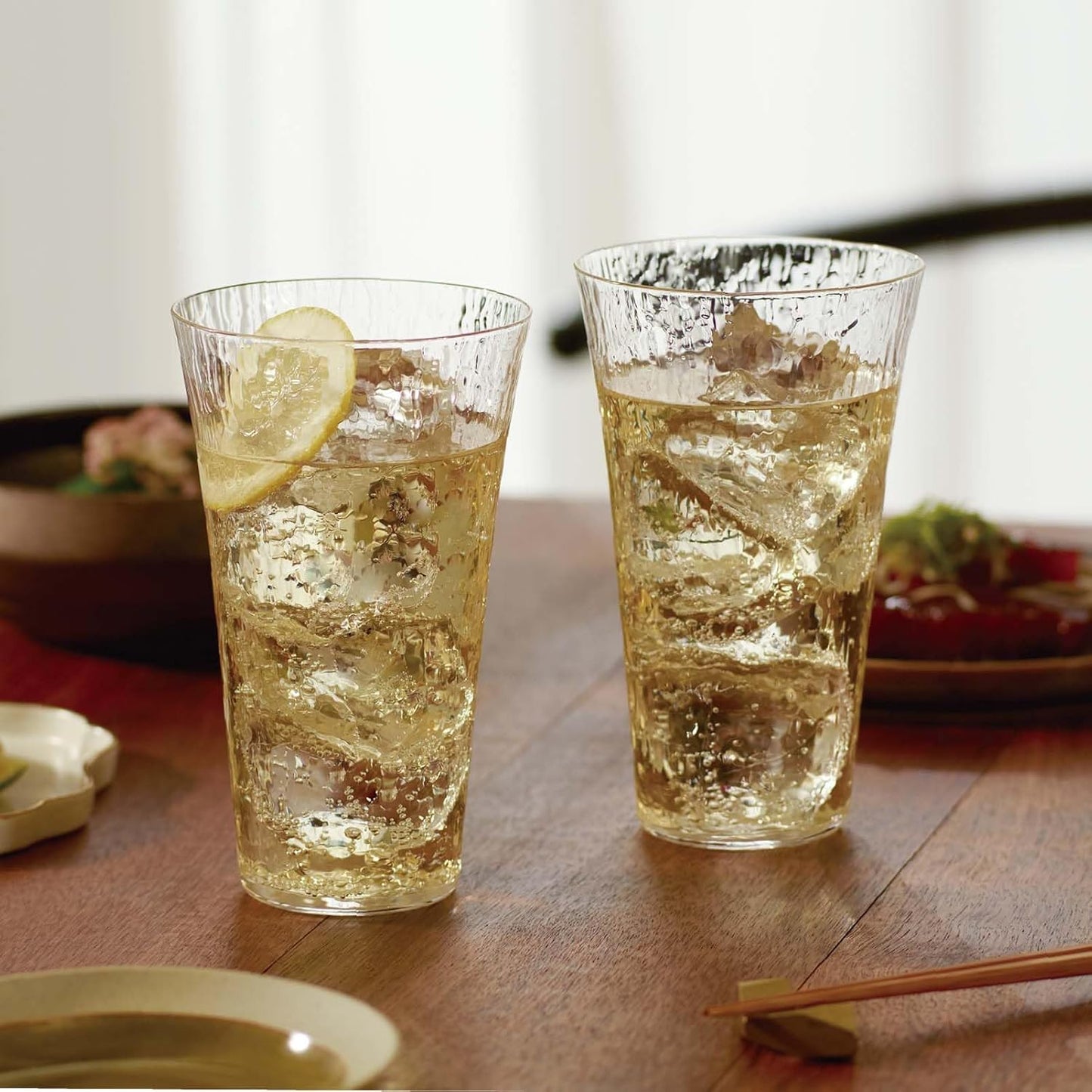 Toyo-Sasaki Usuyo HS Platinum Washi Highball Glass Gift Set 435ml