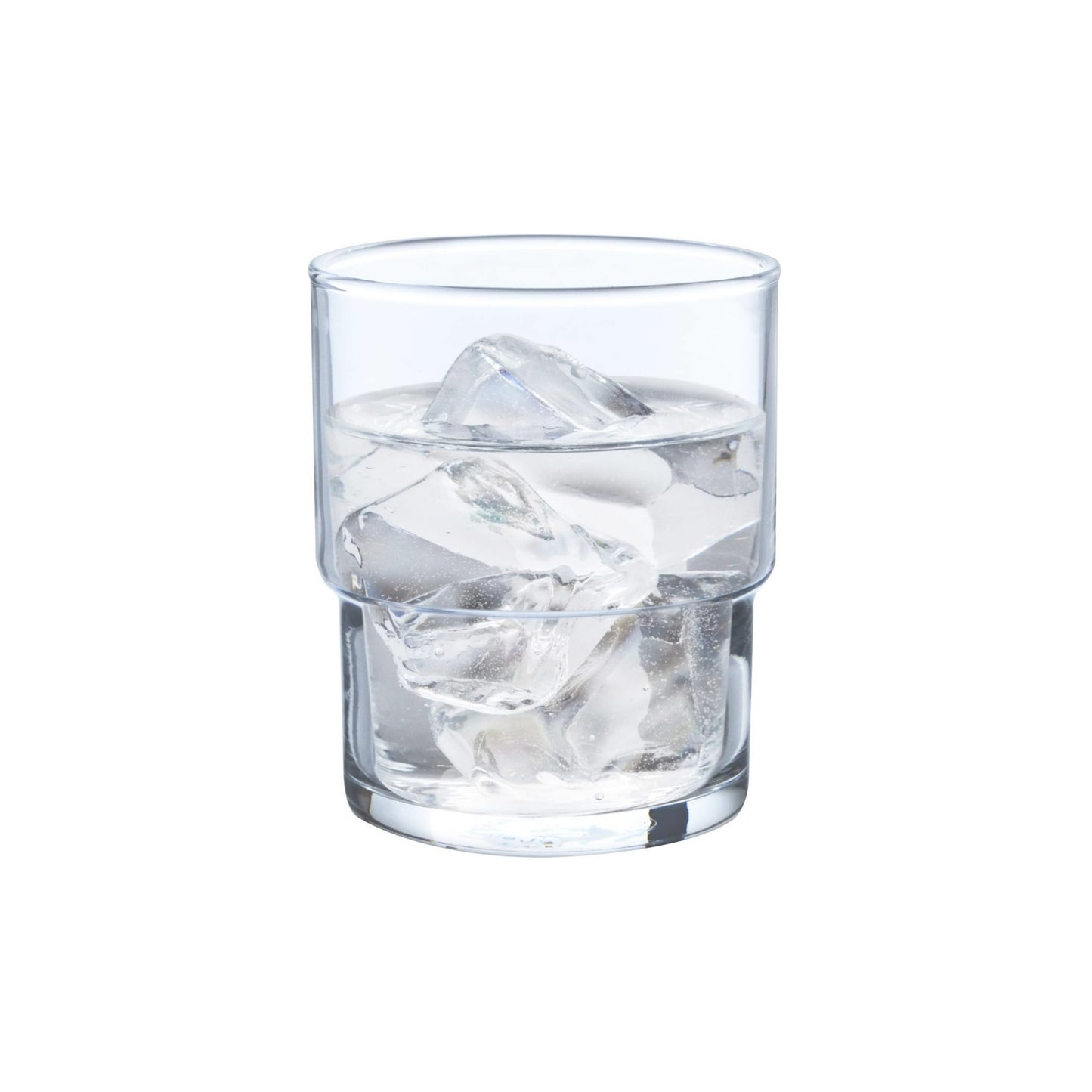 Toyo-Sasaki HS Blue Stackable Glass Tumbler 200ml - Clear
