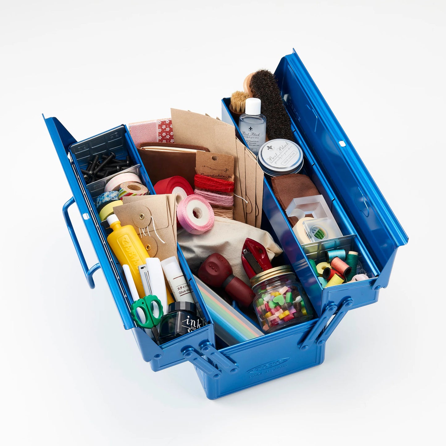 Toyo Steel Cantilever Toolbox ST-350 Moss Green