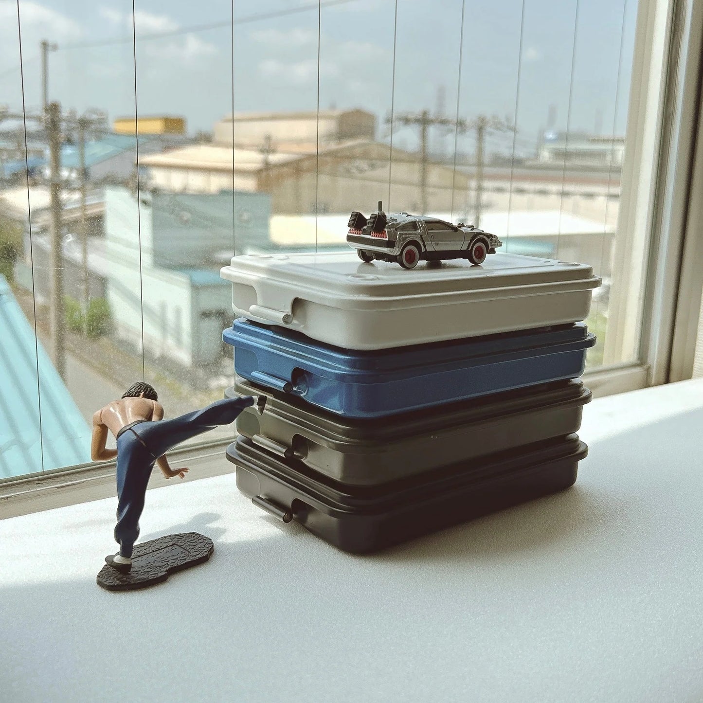 Toyo Steel Trunk Shape Toolbox T-152 Moss Green