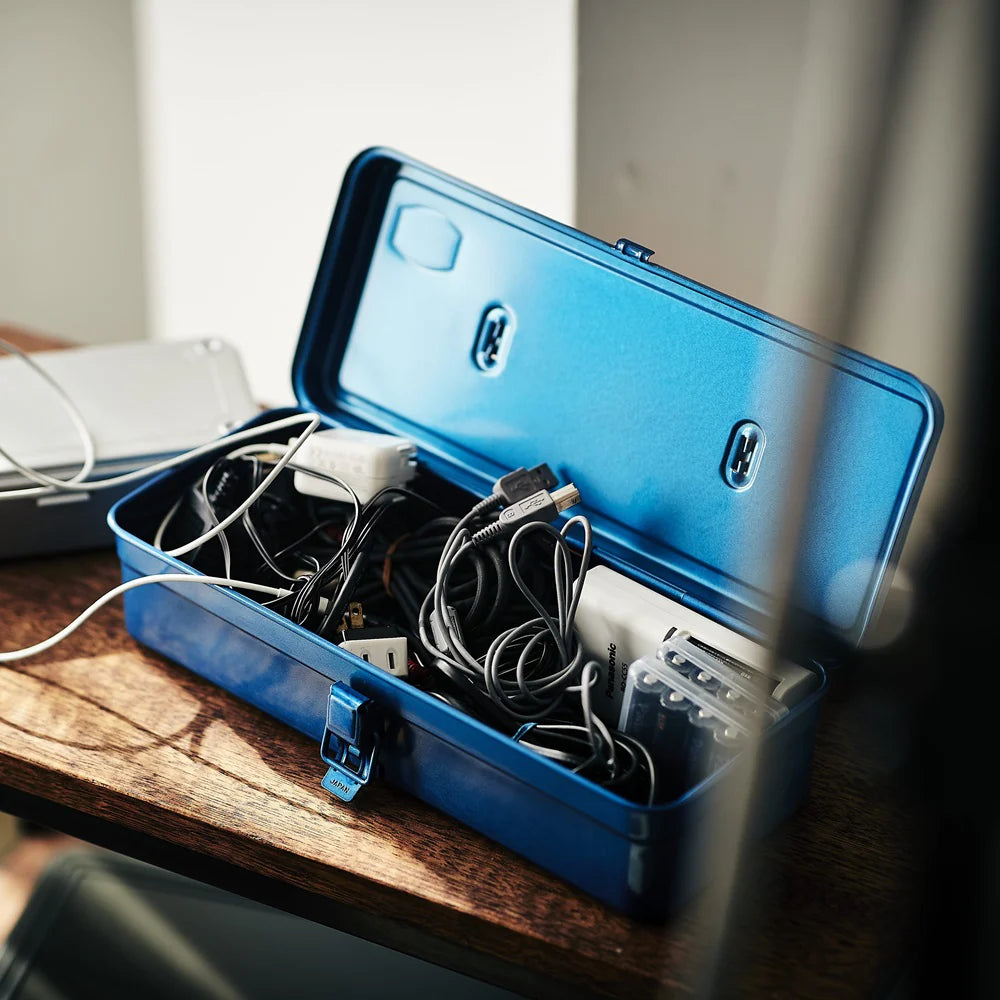 Toyo Steel Trunk Shape Toolbox T-320 Blue