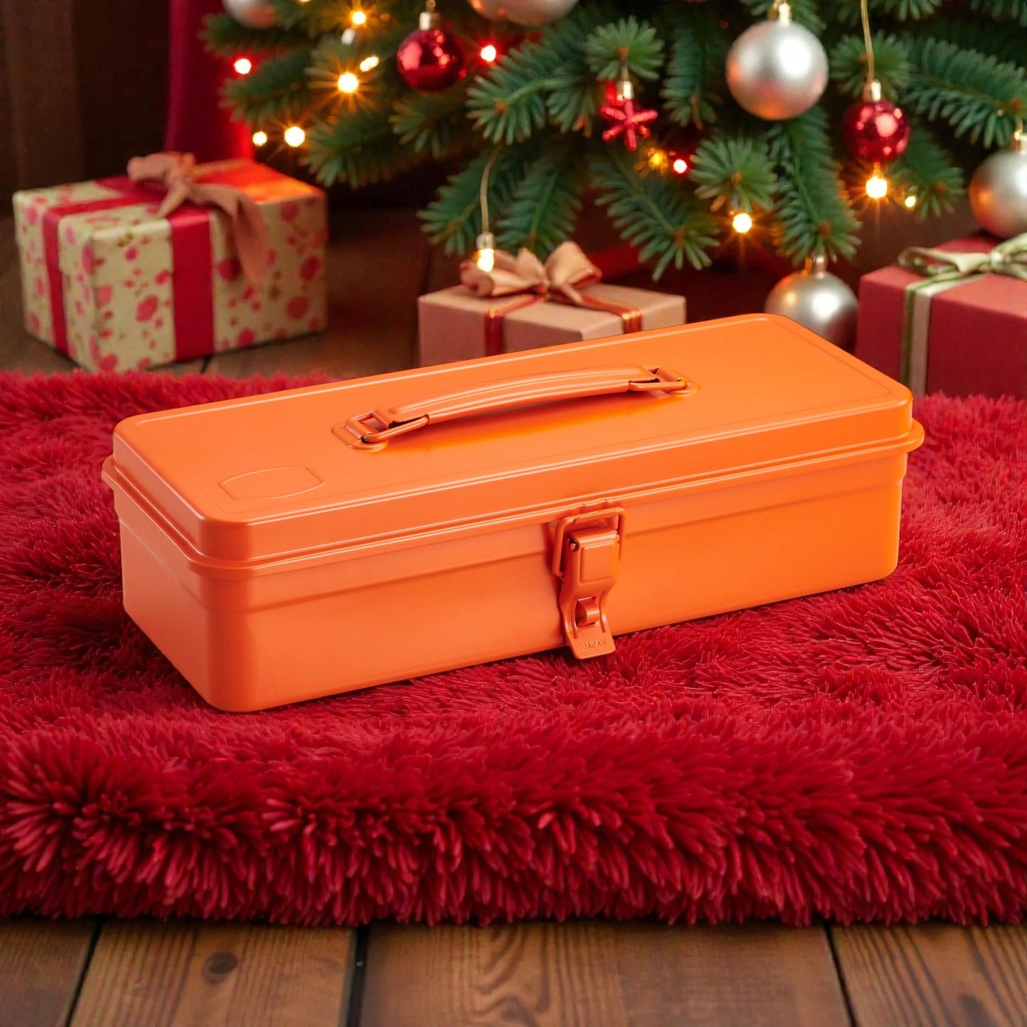 Toyo Steel Trunk Shape Toolbox T-320 Orange