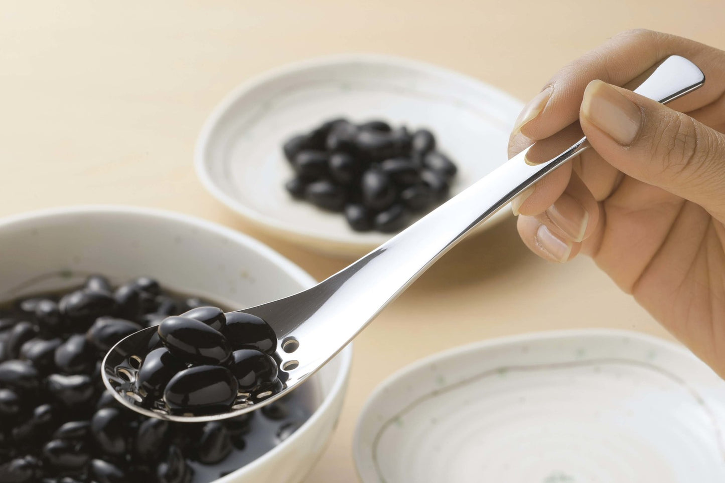 Tsubame Mirror Polished Stainless Steel Slotted Renge Spoon 18cm