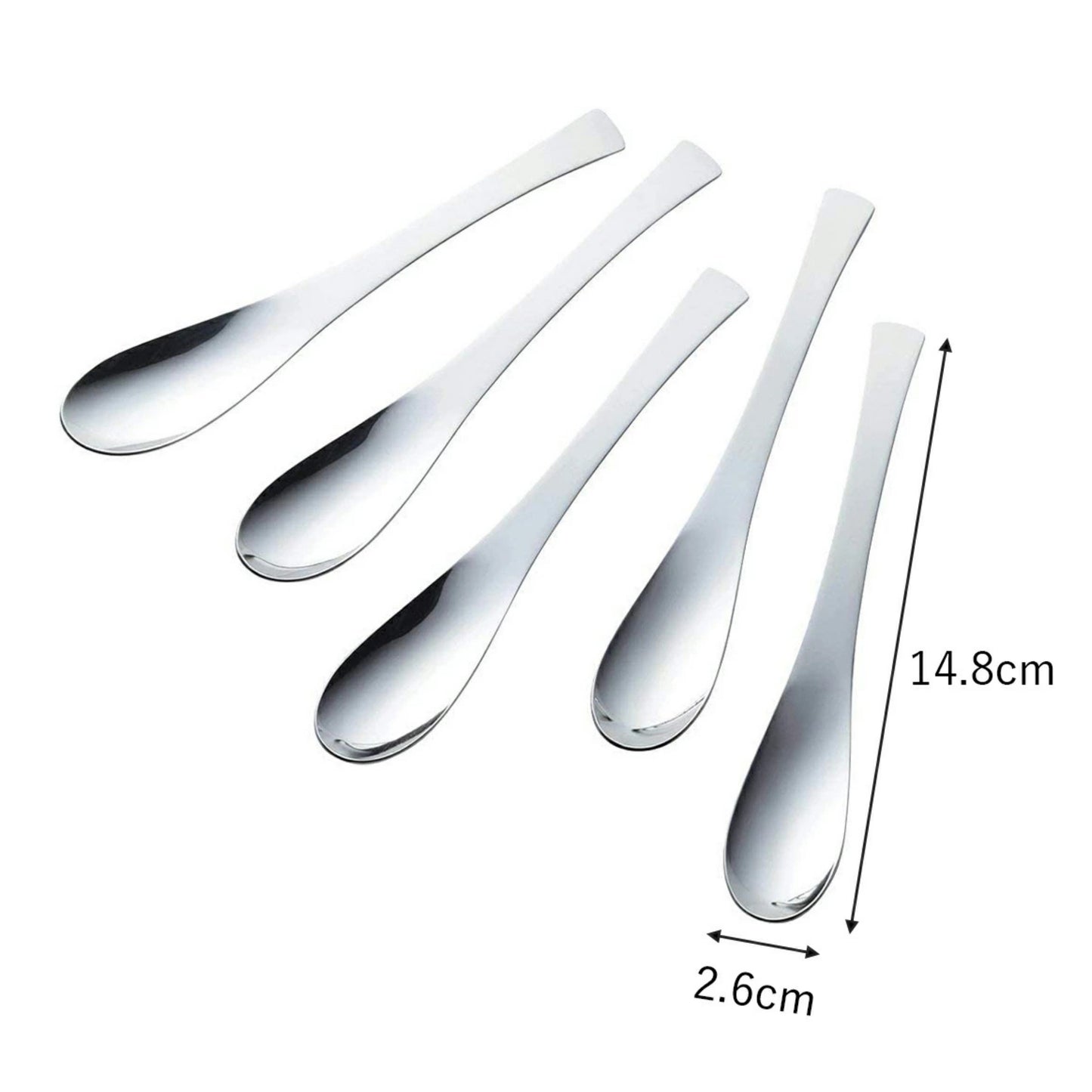Tsubame Mirror Polished Stainless Steel Long Mug Spoon 14.8cm