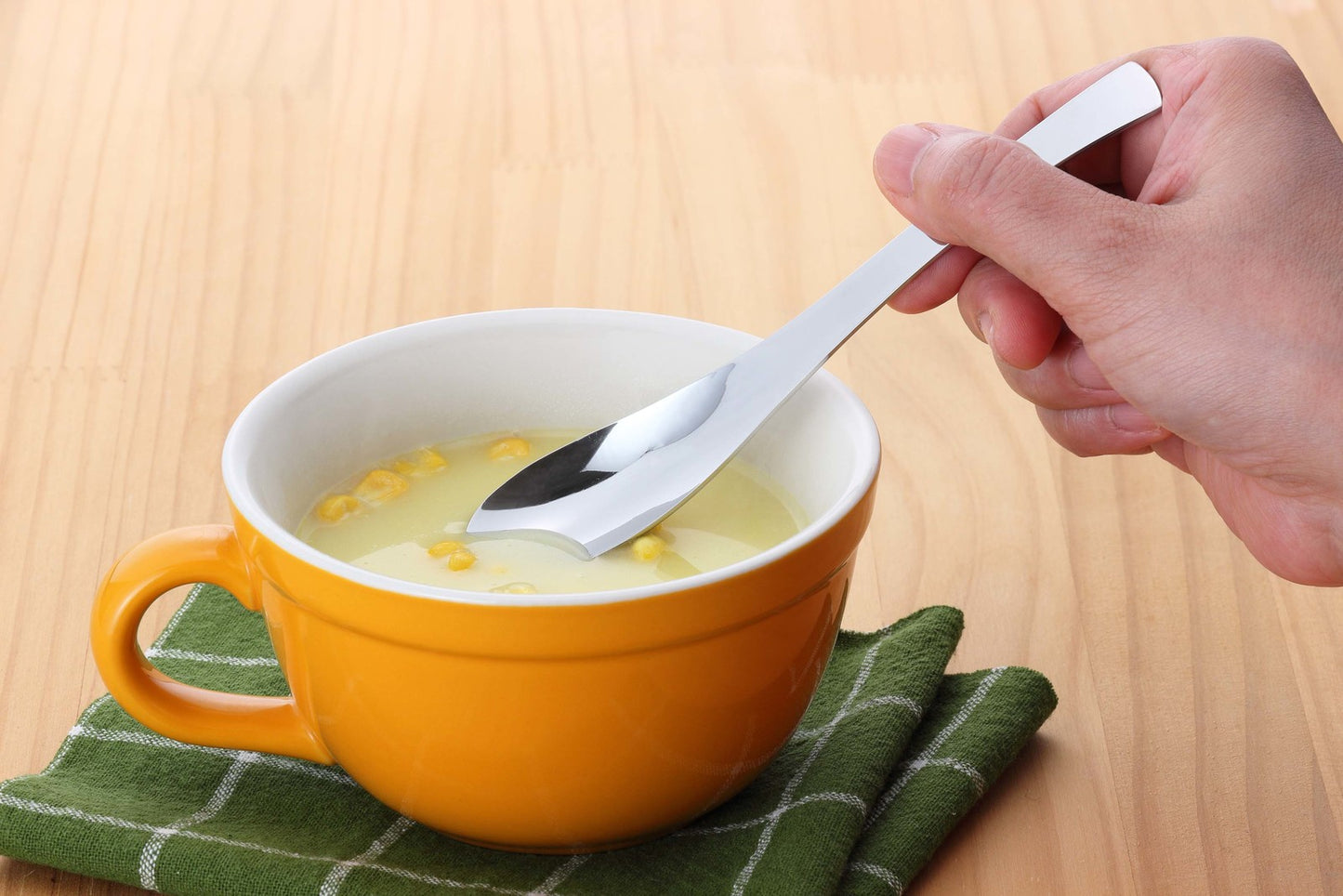 Tsubame Mirror Polished Stainless Steel Long Mug Spoon 14.8cm