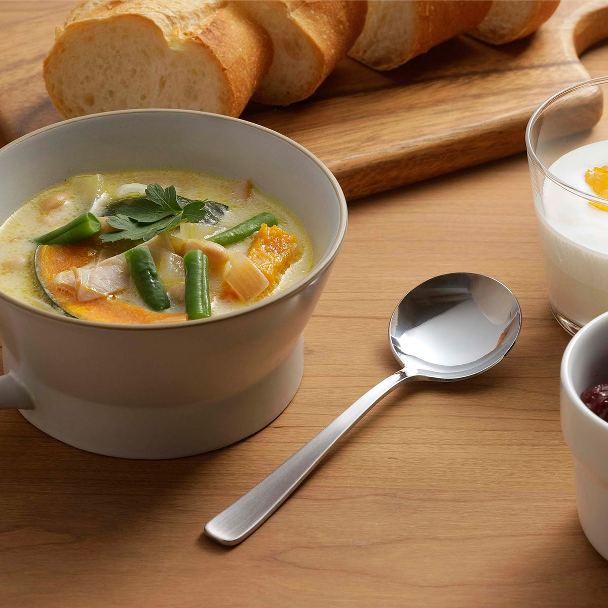 Tsubame Mirror Polished Stainless Steel Soup Spoon 14.7cm