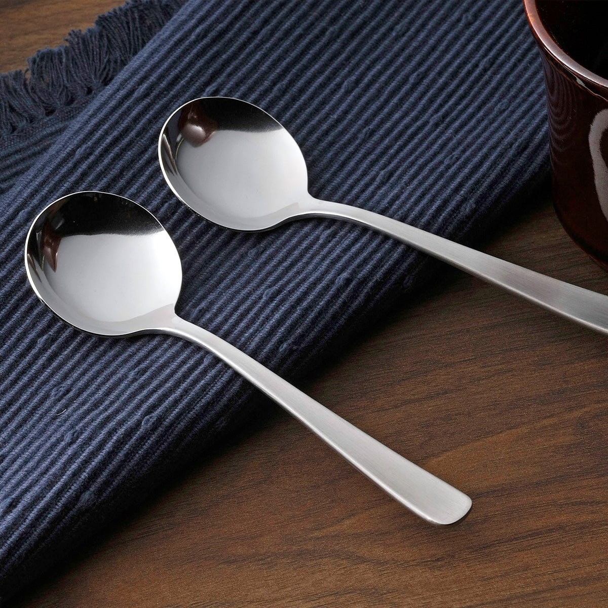 Tsubame Mirror Polished Stainless Steel Soup Spoon 14.7cm
