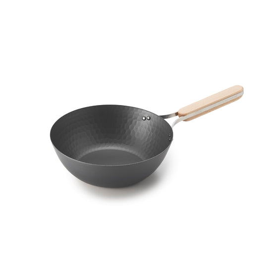 Nitrided Carbon Steel Wok Pan 22cm