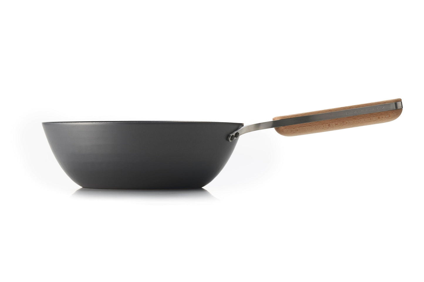 Nitrided Carbon Steel Wok Pan 22cm