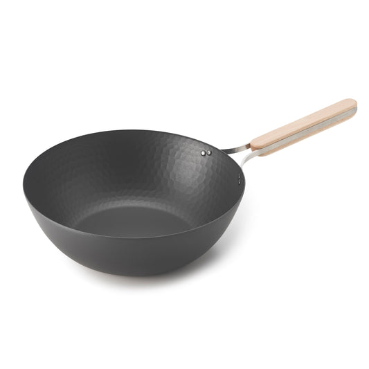 Nitrided Carbon Steel Wok Pan 28cm