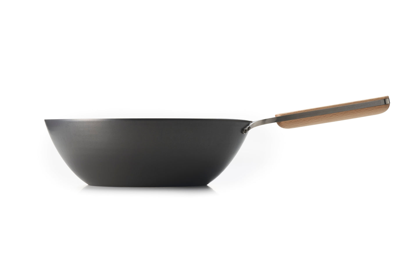 Nitrided Carbon Steel Wok Pan 30cm