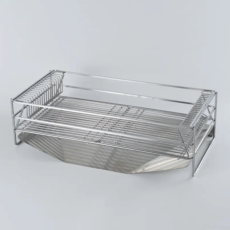 Wahei Enzo Stainless Steel Dish Drainer Rack Set