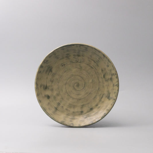 Washed Fern Thick Edge Dinner Plate 25cm