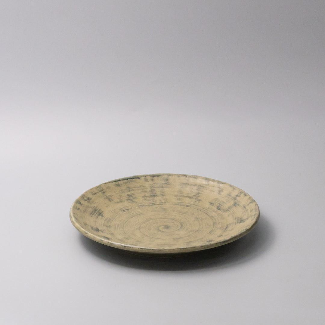 Washed Fern Thick Edge Dinner Plate 25cm