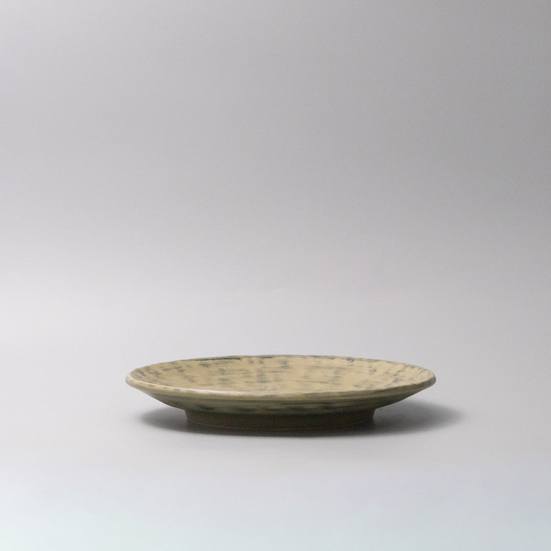 Washed Fern Thick Edge Dinner Plate 25cm