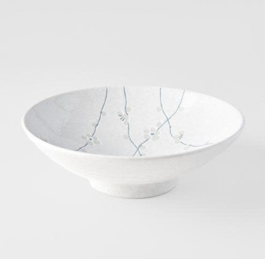 White blossom ramen bowl 25cm