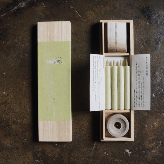 White Sage Warosoku Candle Box Set - Purification
