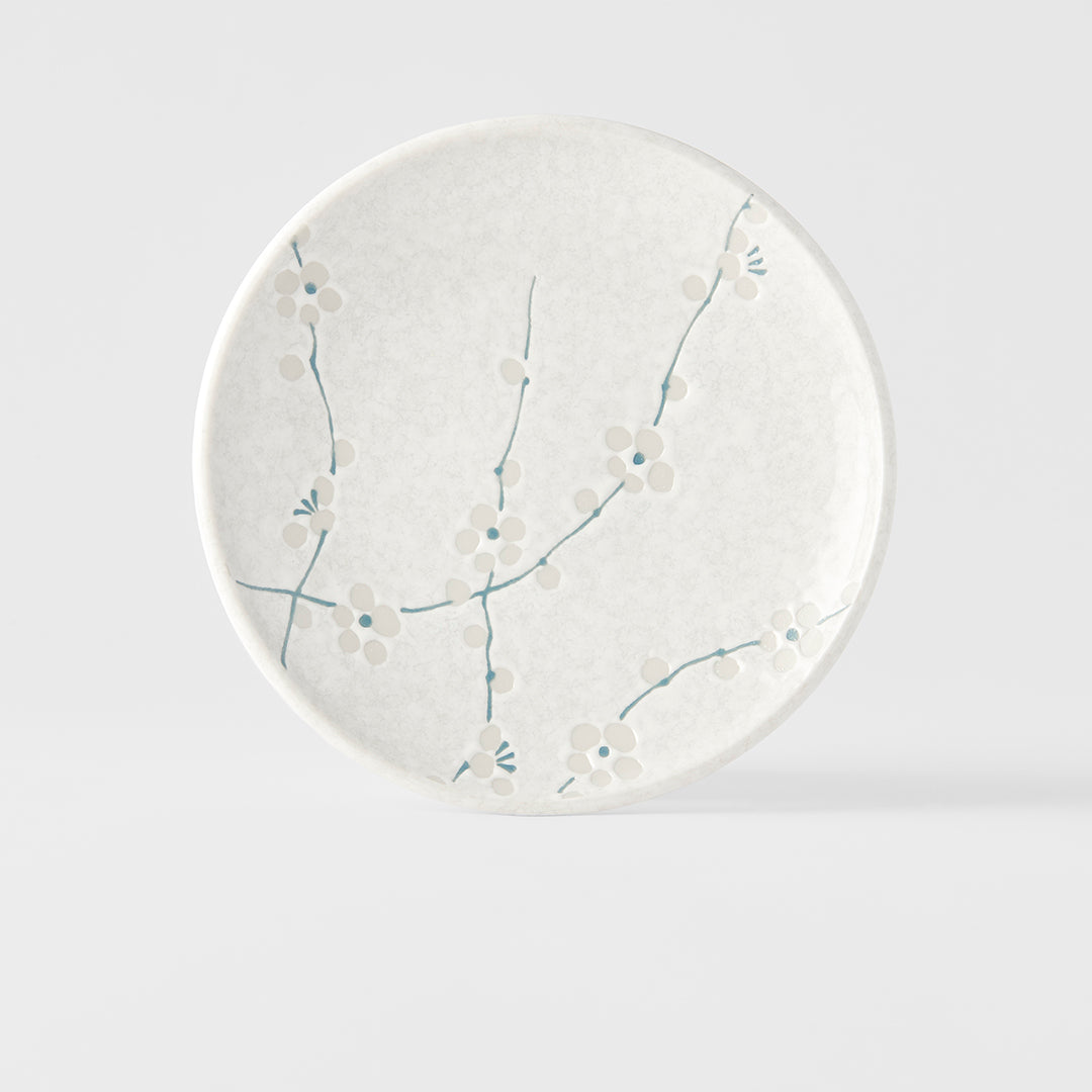White Blossom tapas plate 17cm